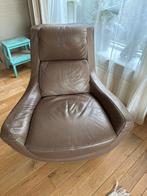 Leren fauteuil - Chateau d'Ax - Bruin, Ophalen, Gebruikt, Leer, 75 tot 100 cm