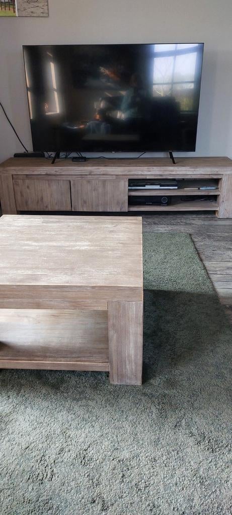 Salon tafel met bijpassende tv kast, in prima staat., Huis en Inrichting, Complete inboedels, Ophalen of Verzenden