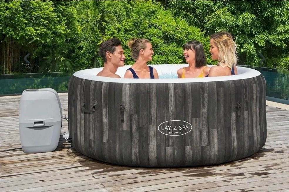 Lay-Z-Spa Bahamas Whirlpool - Opblaasbare Jacuzzi, Tuin en Terras, Zwembaden, Ophalen, Gebruikt, Minder dan 80 cm, Opblaaszwembad