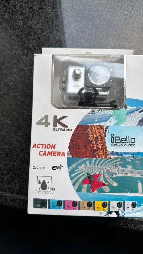 4K. action camera met accessoires, Audio, Tv en Foto, Actiecamera's, Ophalen of Verzenden, Zo goed als nieuw, Overige merken