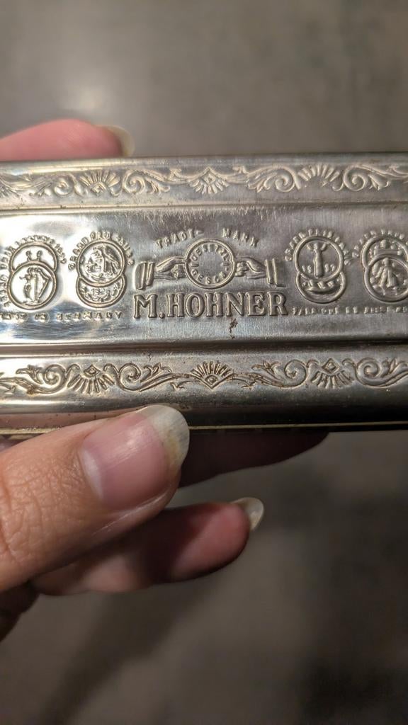 Zeer oude Hohner mondharmonica, Muziek en Instrumenten, Blaasinstrumenten | Mondharmonica's, Verzenden, Gebruikt