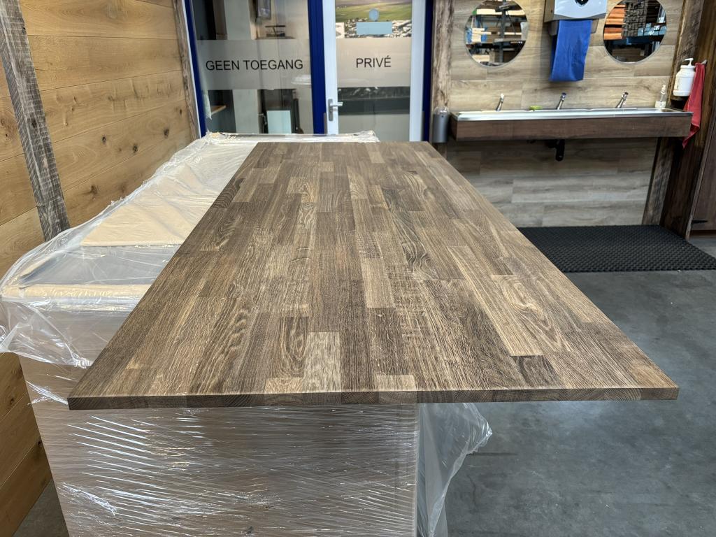 Timmerpaneel gerookt eiken 19x800x2000 mm gevingerlast, Doe-het-zelf en Verbouw, Hout en Planken