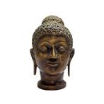 Oud Bronzen Boeddha Hoofd – India – Lot 468, Ophalen of Verzenden, Gebruikt