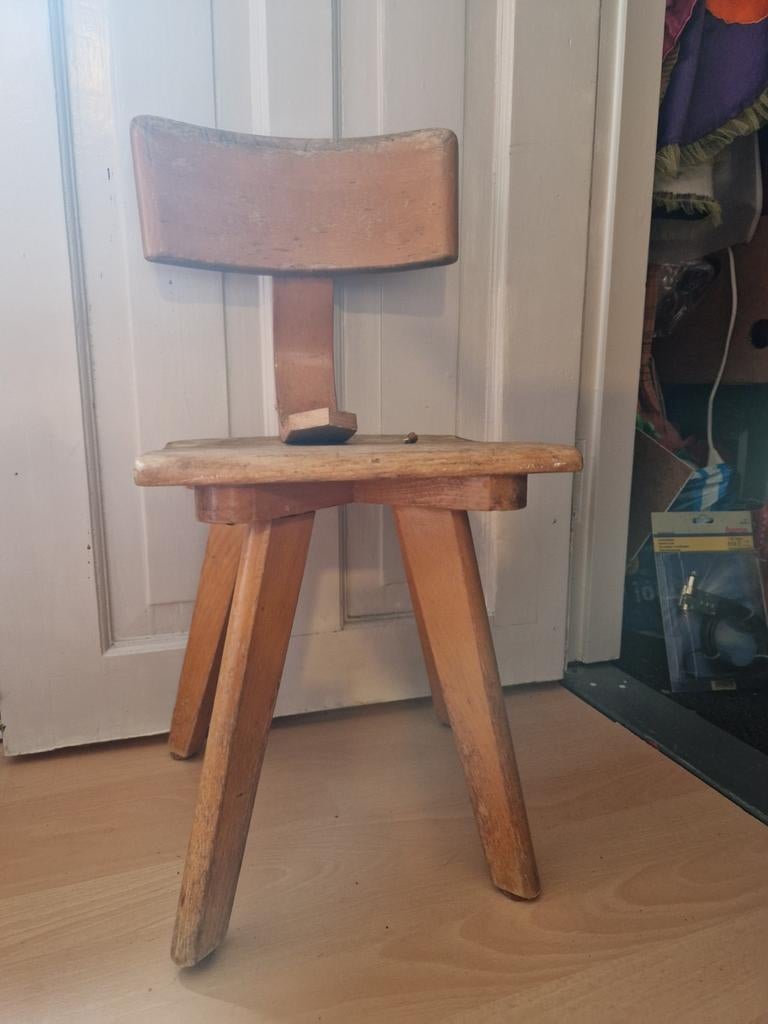 Vintage kleuterschool stoeltje, Ophalen of Verzenden