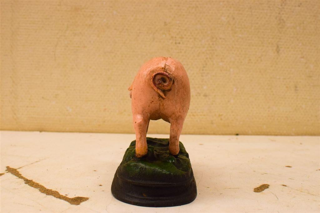 Gietijzeren beeld van een varken 51202, Ophalen of Verzenden, Gebruikt, Dier