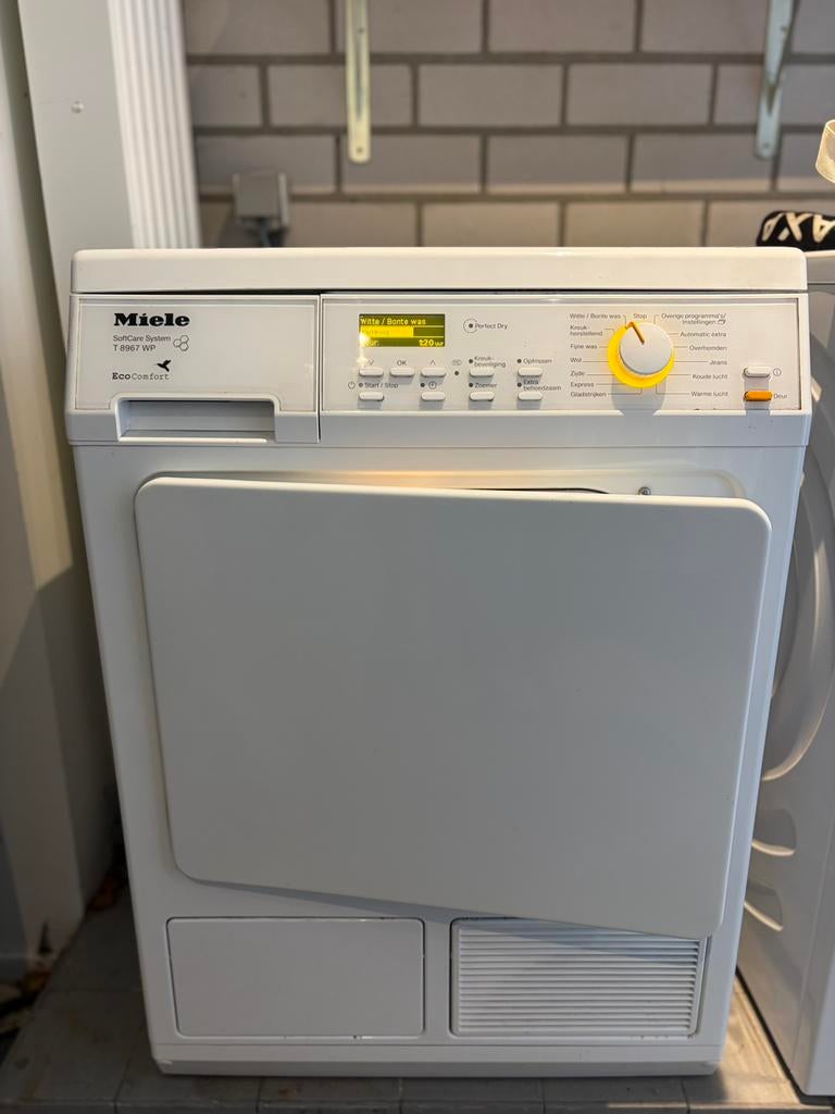 Miele warmtepomp condensdroger, Ophalen, 6 tot 8 kg, Overige typen, Zo goed als nieuw