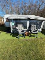 Caravan incl. seizoen staplaats op Ameland, Caravans en Kamperen, Caravans, Overige merken, Vast bed, Rondzit, 7 tot 8 meter
