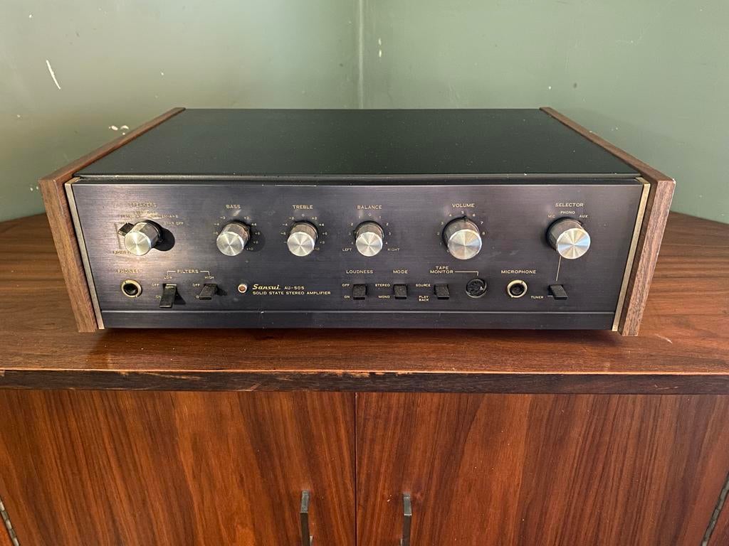 Sansui AU-505 Solid State Stereo Versterker, Overige merken, Gebruikt, Ophalen of Verzenden, Minder dan 60 watt