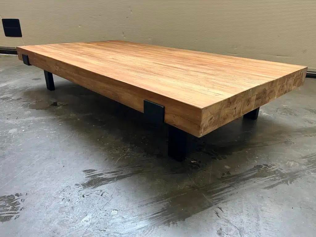 Nieuwe maatwerk slaontafel massief Teak, Ophalen, 100 tot 150 cm, Teakhout, Nieuw