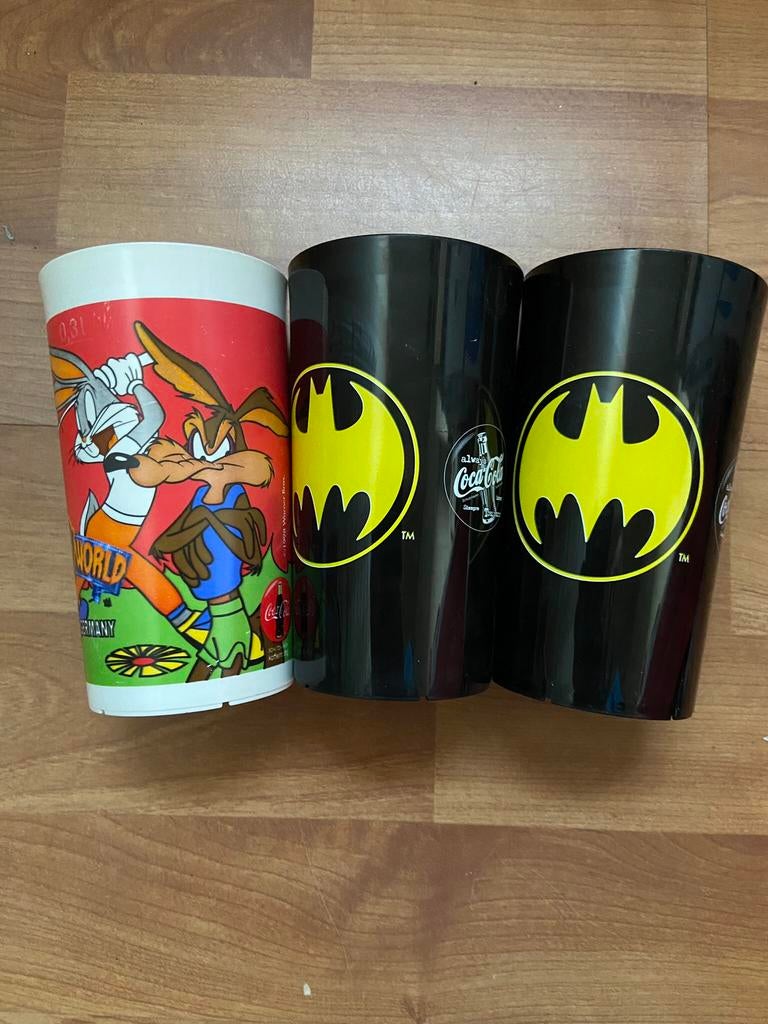 Bathman drinkbekers looney tunes, Verzamelen, Ophalen of Verzenden, Looney Tunes, Zo goed als nieuw, Beeldje of Figuurtje