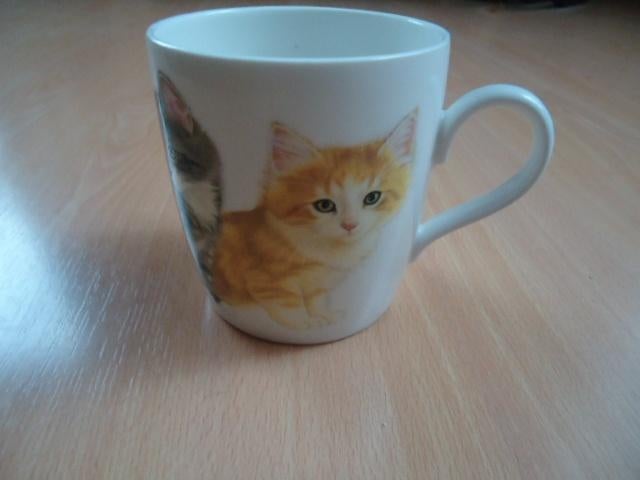 Francien's katten mok, Ophalen of Verzenden, Zo goed als nieuw, Overige stijlen, Kop(pen) en/of Schotel(s)