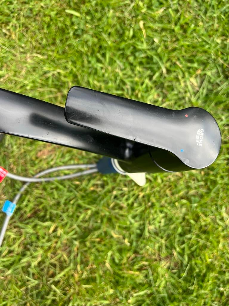 Zwarte Grohe keramische keukenkraan - Functioneel, Gebruikt, Grohe, Ophalen of Verzenden, Zwart