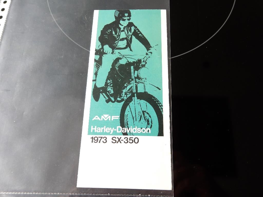 Folder AMF Harley Davidson SX350 1973, Motoren, Verzenden, Harley-Davidson of Buell