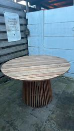 Ronde tuintafel, Tuin en Terras, Ophalen, Zo goed als nieuw, Rond, Hout