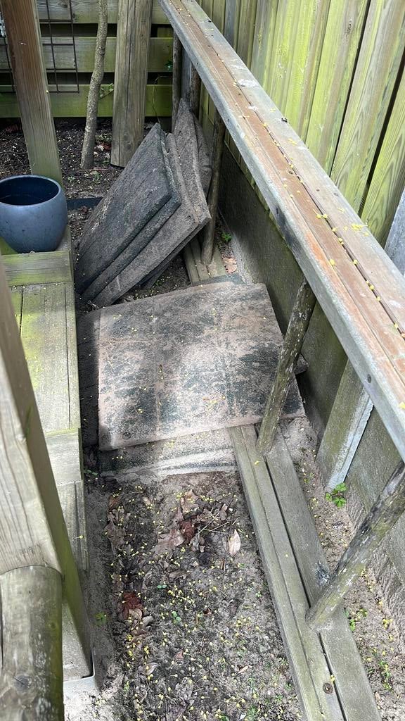 14 gratis rubbertegels, Tuin en Terras, Picknicktafels, Ophalen of Verzenden, Gebruikt, Vierkant, Overige materialen