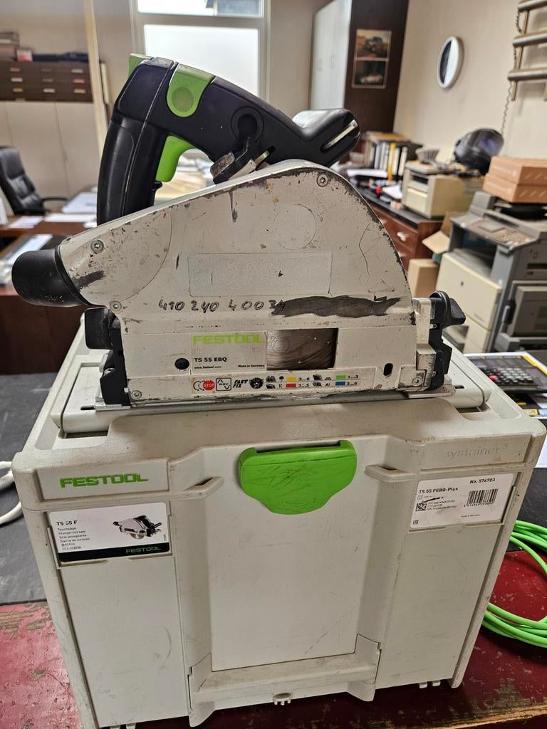 Festool TS55 EBQ invalzaag met geleider, Ophalen, Gebruikt, Invalzaag, .