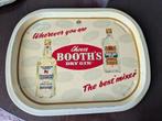 Booth's Dry Gin Reclame Dienblad i.z.g.s.made in the u.k., Ophalen of Verzenden, Zo goed als nieuw, Rechthoekig, Hout