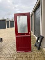 Voordeur hardhout 83 x 211,5, Doe-het-zelf en Verbouw, Deuren en Horren, Ophalen, Gebruikt, 200 tot 215 cm, Glas