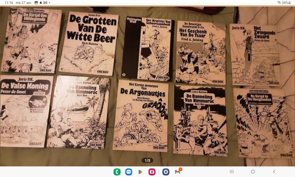 Oberon zwartwit reeks, Eén stripboek, Ophalen of Verzenden, Zo goed als nieuw