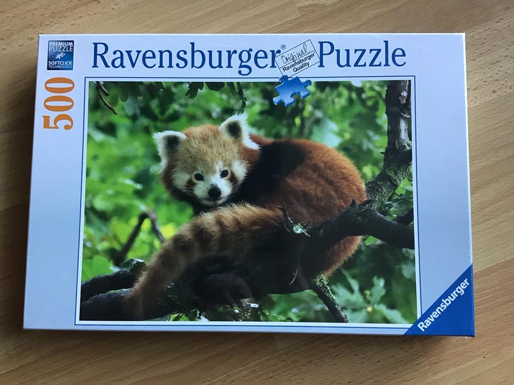 Ravensburger puzzel rode panda 500 stukjes (nieuw in folie), Ophalen of Verzenden, 500 t/m 1500 stukjes, Nieuw, Legpuzzel