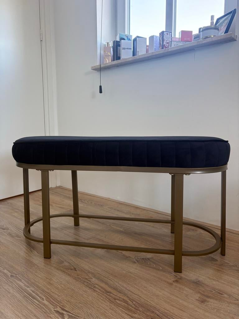 WOOOD Hocker Ester Zwart - Zo goed als nieuw, Ophalen, Minder dan 50 cm, Zo goed als nieuw, 75 tot 100 cm