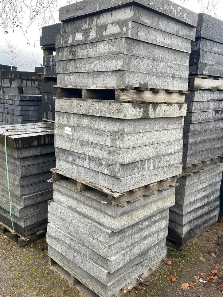 Oud Hollandse tegels Antraciet / Grijs 80x80x10 RESTPARTIJ, Tuin en Terras, Tegels en Klinkers, Nieuw, Terrastegels, Beton, Ophalen