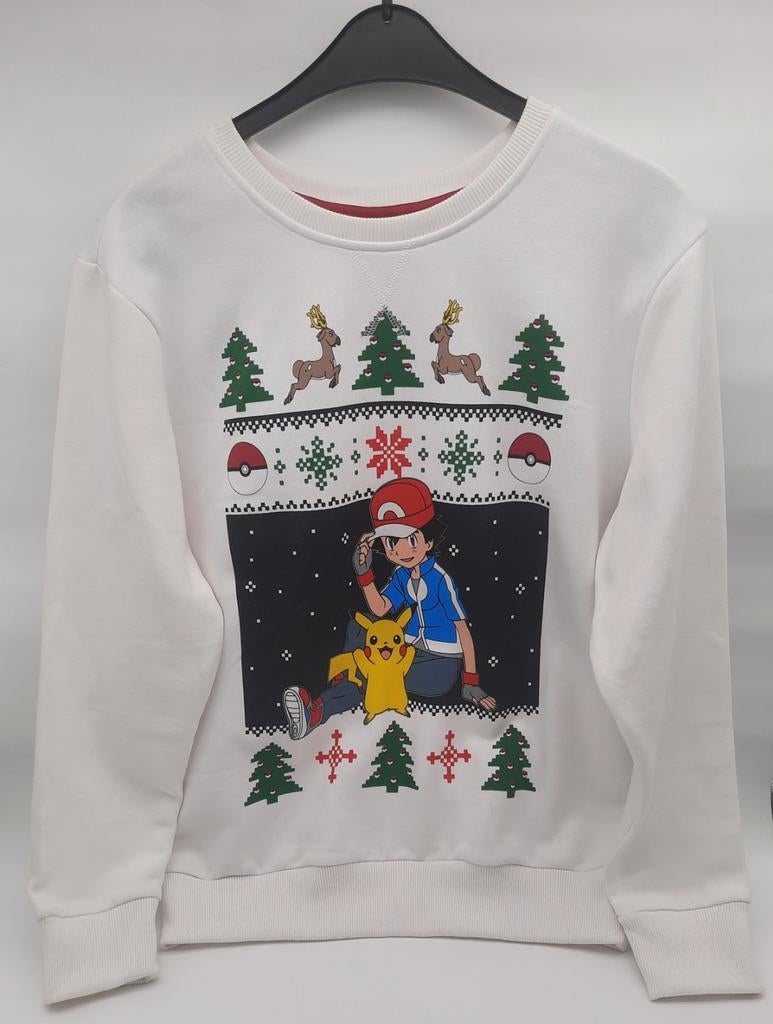 Pokemon Pikachu & Ash Winter Sweater NIEUWstaat maat L, Hobby en Vrije tijd, Ophalen of Verzenden, Zo goed als nieuw, Overige typen