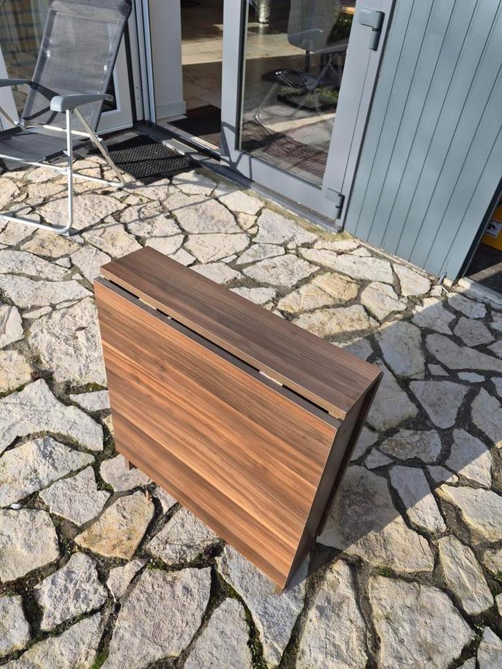 Inklapbare bijzettafel - Zo goed als nieuw, Huis en Inrichting, Tafels | Bijzettafels, Zo goed als nieuw, Rechthoekig, 60 cm of meer