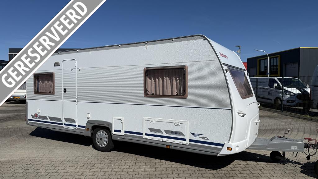 Dethleffs Beduin 540 V bouwjaar 2001 met voortent en luifel, Caravans en Kamperen, Caravans, Schokbreker, Rondzit, Bedrijf, Dethleffs