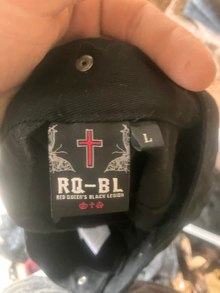 RQ-BL Gothic Rokje Zwart Maat L, Zwart, Maat 42/44 (L), Ophalen of Verzenden, Zo goed als nieuw