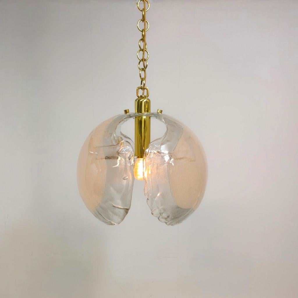 Kaiser leuchten muranoglazen XL lamp 70s mid century, Ophalen of Verzenden, Gebruikt, Sieraad of Horloge