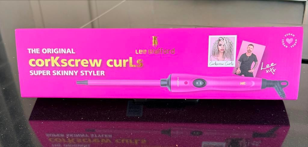 Lee Stafford Corkscrew Curls Super Skinny Styler Krultang, Ophalen of Verzenden, Zo goed als nieuw, Krultang of Stijltang