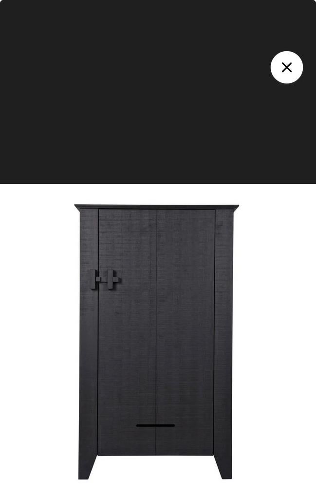 Woood zwarte boerenkast Gijs, Ophalen, Gebruikt