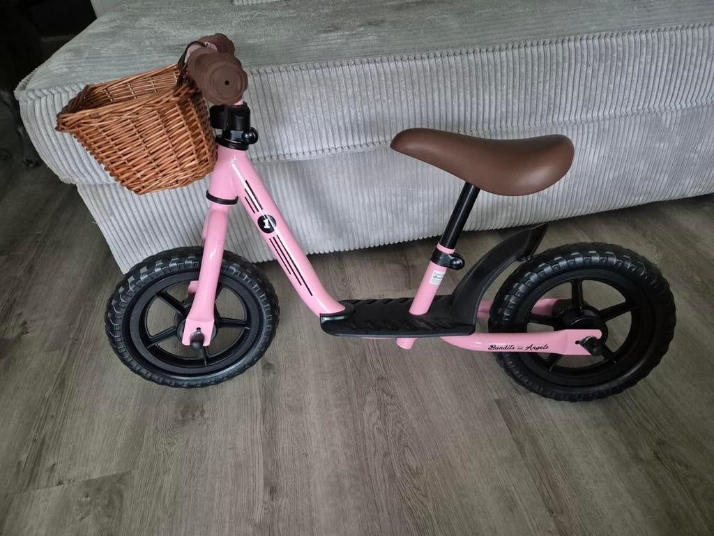 Zo goed als nieuwe roze Bandits and Angels meisjes loopfiets, Fietsen en Brommers, Ophalen, Zo goed als nieuw, Bandits and Angels