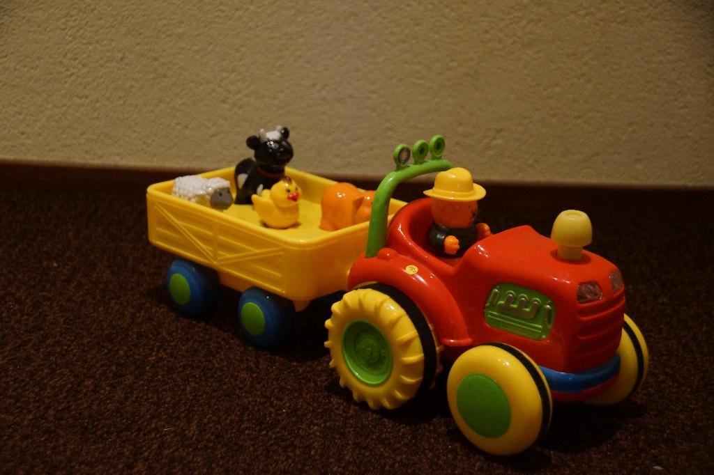 Fisher Price tractor met aanhanger en dieren, Kinderen en Baby's, Speelgoed | Fisher-Price, Ophalen of Verzenden, Gebruikt, Auto of Voertuig