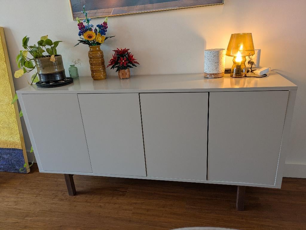 Ikea Stockholm dressoir met 4 deuren en 2 lades, Ophalen, Met deur(en), 150 tot 200 cm, Zo goed als nieuw