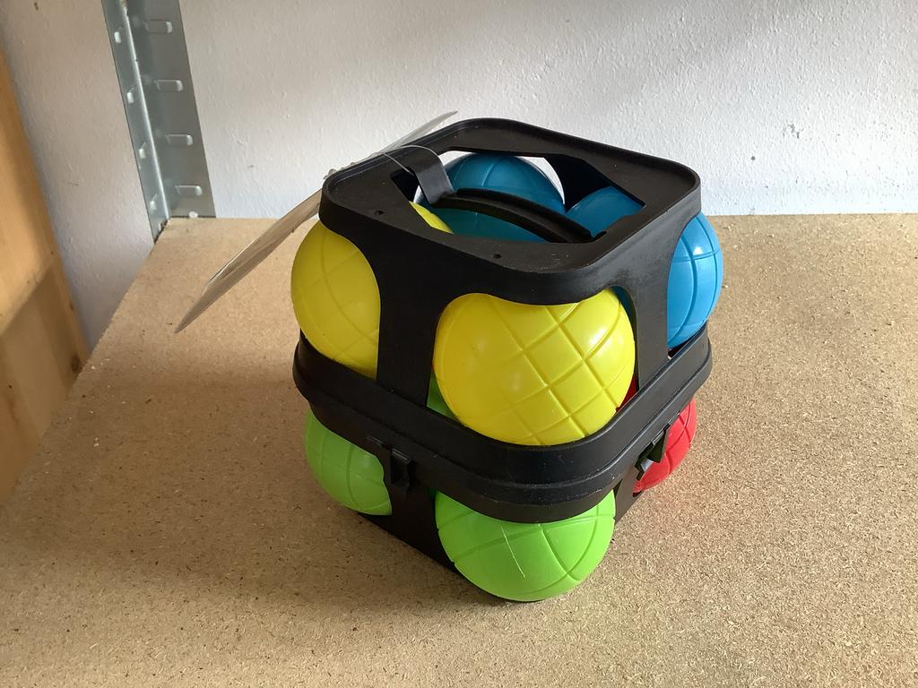 Jeu de boules ballen in leuke kleurtjes, Ophalen of Verzenden, Zo goed als nieuw