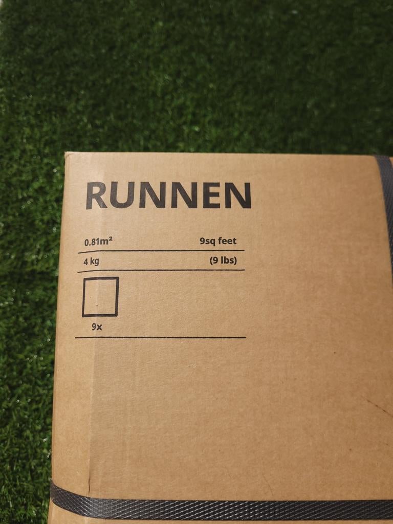 IKEA RUNNEN vlonders met kunstgras – Nieuw (2 pakken), Tuin en Terras, Terrasdelen en Vlonders, Ophalen, Nieuw, Kunststof
