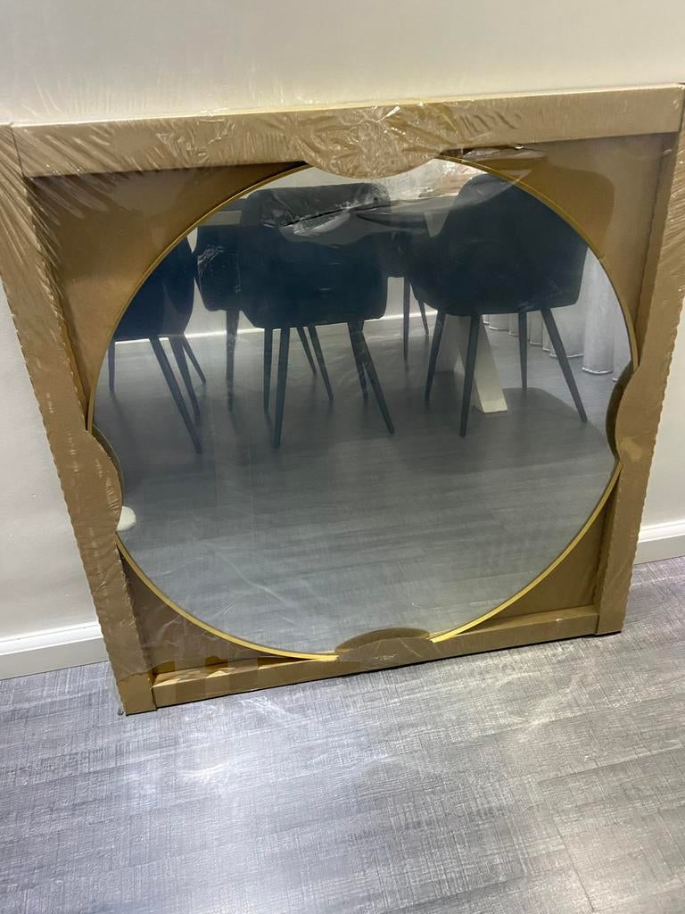 Ikea lindbyn spiegel, Huis en Inrichting, Woonaccessoires | Spiegels, Ophalen, Minder dan 50 cm, Rond, Nieuw