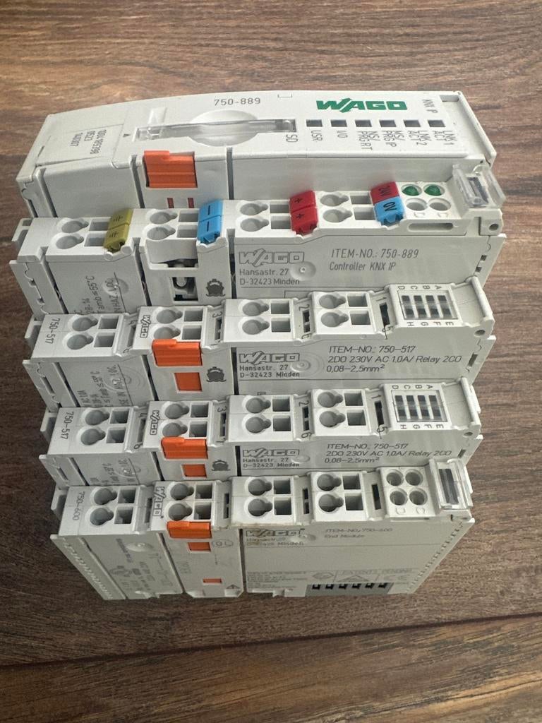 Wago PLC met output module - 750-889 en 750-517, Ophalen of Verzenden