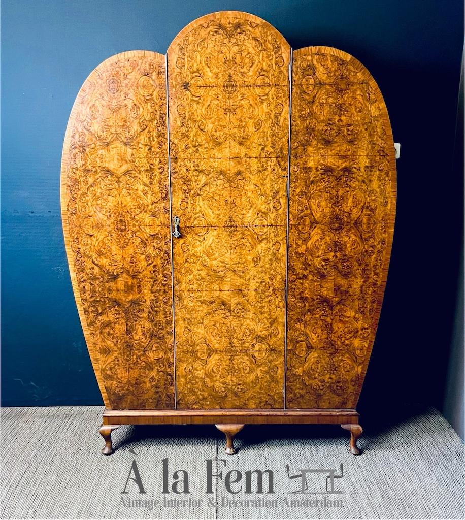 Engelse Art deco Kast 1930, Antiek en Kunst, Antiek | Meubels | Kasten, Ophalen of Verzenden