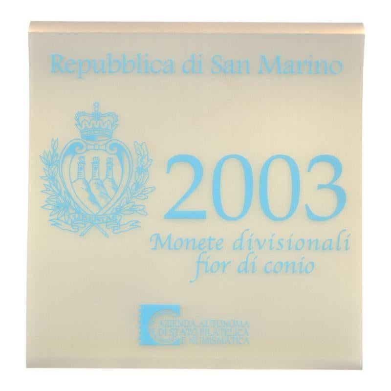 San Marino Euromuntset 2003 incl. zilvren 5 Euro