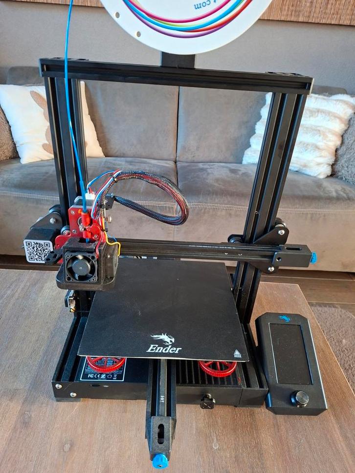 Ender 3 v2 3D-printer met diverse upgrades, Computers en Software, 3D Printers, Gebruikt, Ophalen