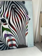 Canvas schilderij 100x100 cm, Ophalen, Zo goed als nieuw, Schilderij, 75 tot 100 cm