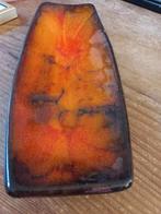 Retro oranje gevlamd tray schaaltje, Ophalen of Verzenden