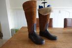 Super mooi bruine met bont laarzen roberto d’angelo maat 37, Hoge laarzen, Bruin, Ophalen of Verzenden, Zo goed als nieuw
