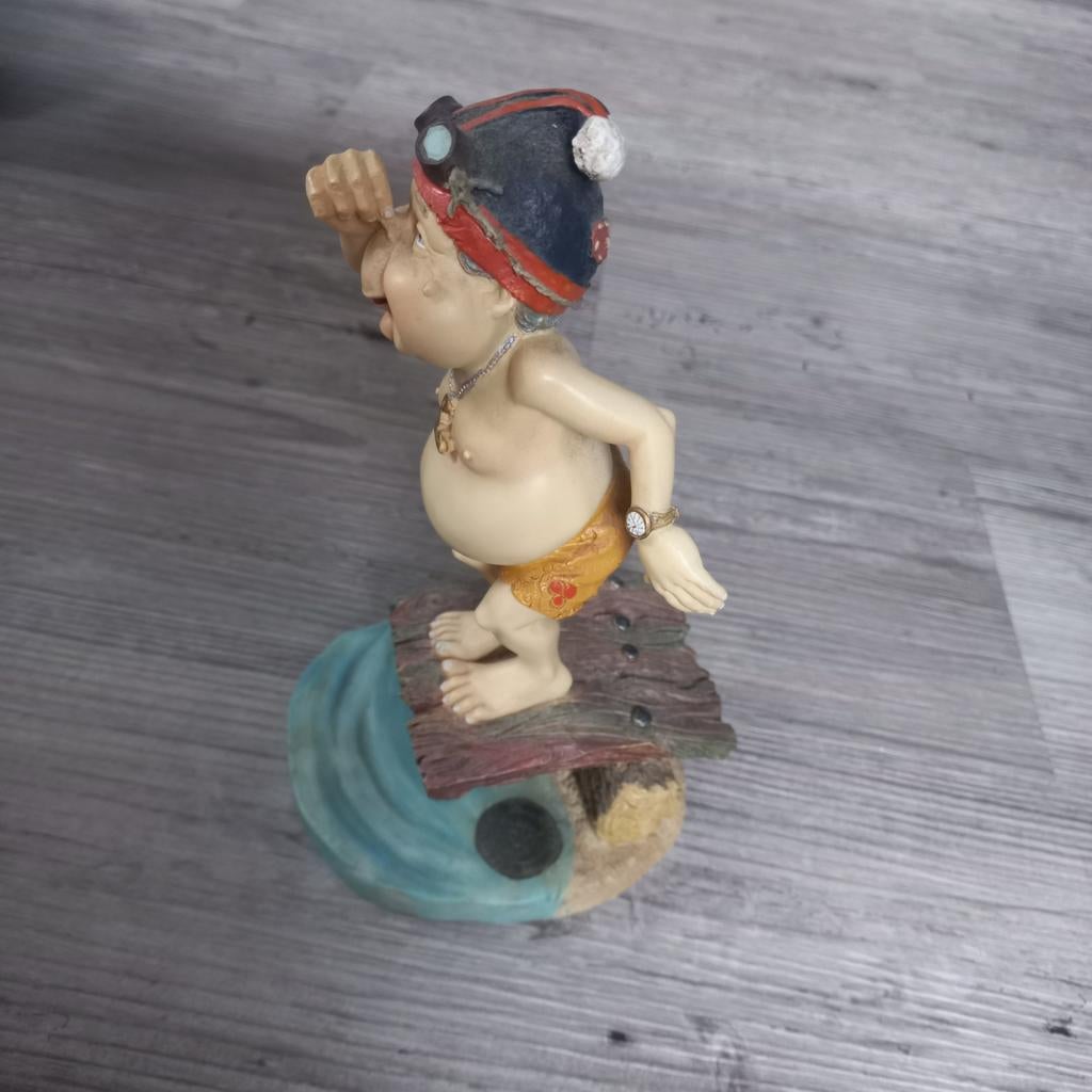 Laaf beeldje zwemmer, Verzamelen, Ophalen of Verzenden, Zo goed als nieuw, Beeldje of Poppetje