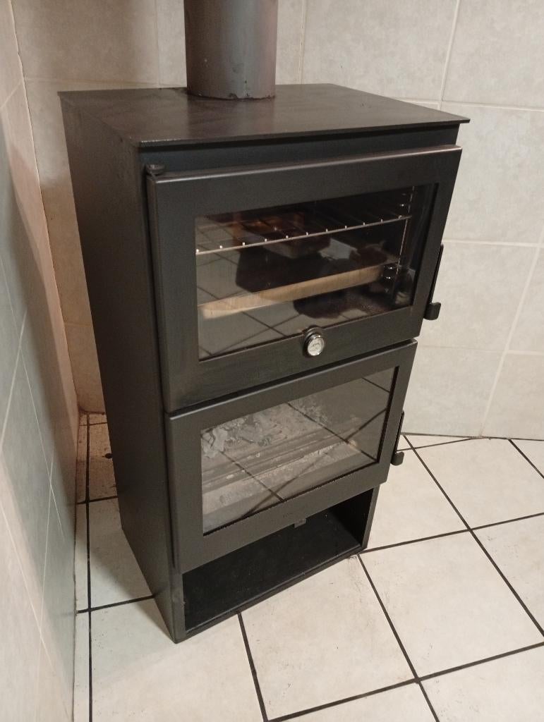 Houtkachel met bakoven, Ophalen, Gebruikt, Houtkachel, Vrijstaand