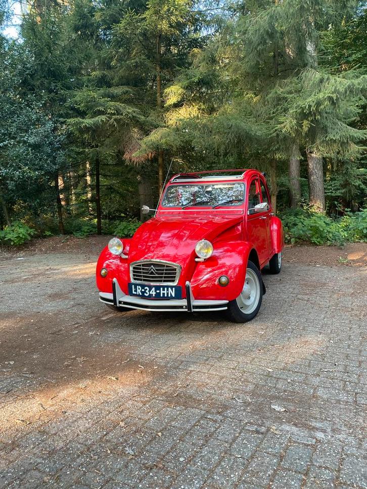 Citroën 2CV6 1984 Rood, Auto's, Citroën, Particulier, 2CV, Benzine, Hatchback, Handgeschakeld, Origineel Nederlands, Rood, Ophalen