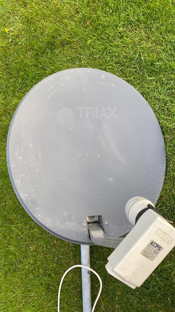 Triax schotelantenne met bevestigingsbeugel, Audio, Tv en Foto, Schotelantennes, Ophalen of Verzenden, Gebruikt, (Schotel)antenne